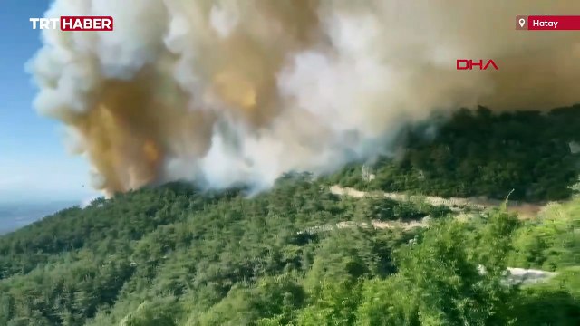 Hatay'da alevlerle mücadele sürüyor
