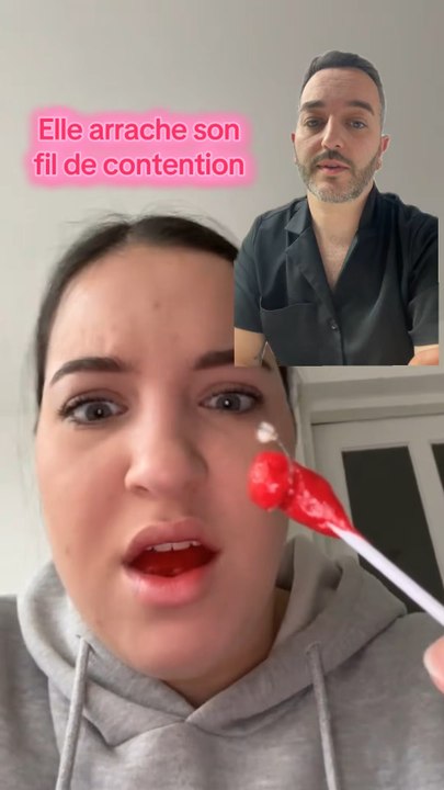 Elle arrache sa contention