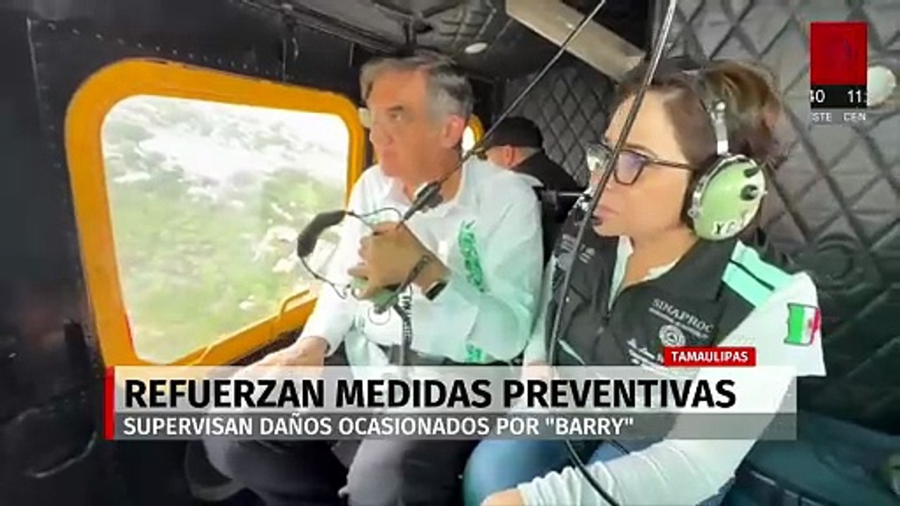 Gobernador y Protección Civil supervisan daños y refuerzan medidas por tormenta 'Barry'