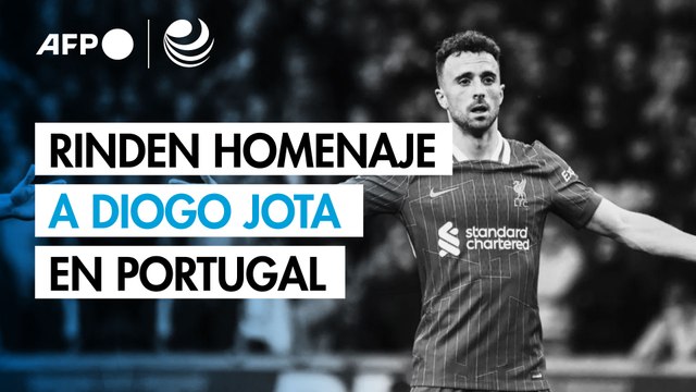 Decenas de personas rinden homenaje a Diogo Jota en Portugal