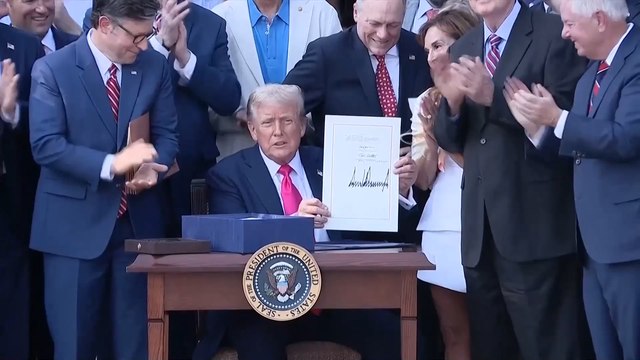 WATCH: Donald Trump signs 'big beautiful bill' as landmark policy becomes law