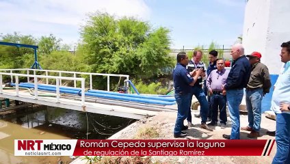 Román Cepeda supervisa la laguna de regulación de la Santiago Ramírez