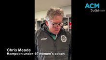 Football: Hampden under-19 women's footy coach Chris Meade