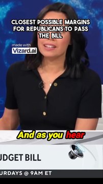 Closest possible margins for Republicans to pass the bill