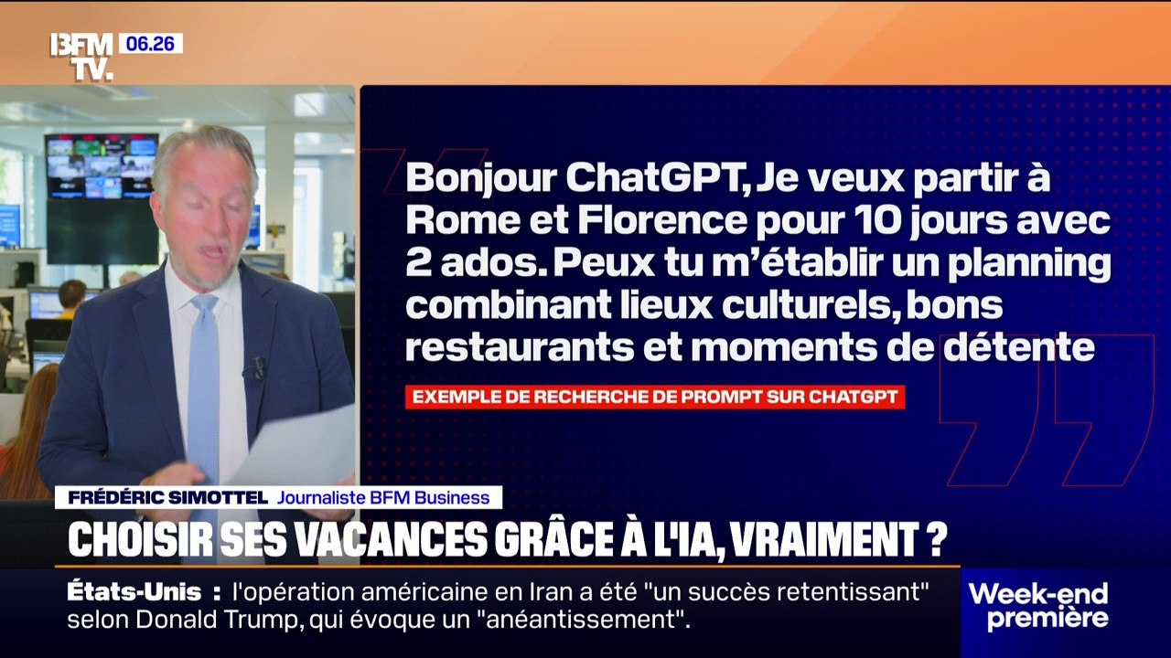 ⛱️🚵Quand l'IA nous aide même à choisir nos vacances