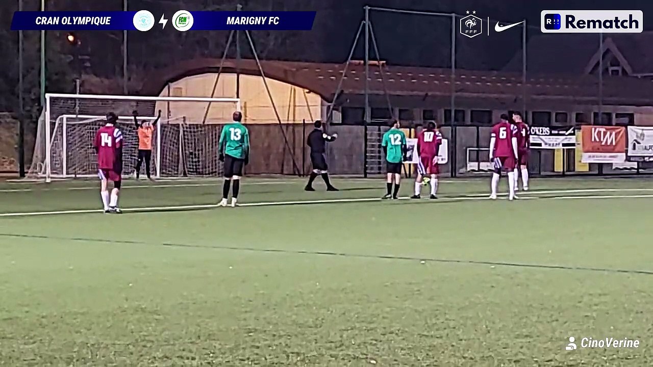 Olympique de Cran 2 - 1 Marigny FC (but sur pénalty pour Cran)