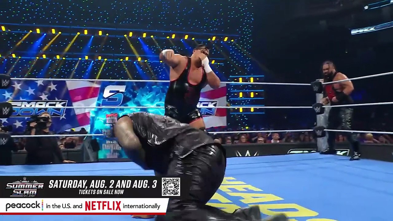 WWE SMACKDAWN 4 JULY 2025 SOLO SIKOA VS JACOB FATU FULL MATCH