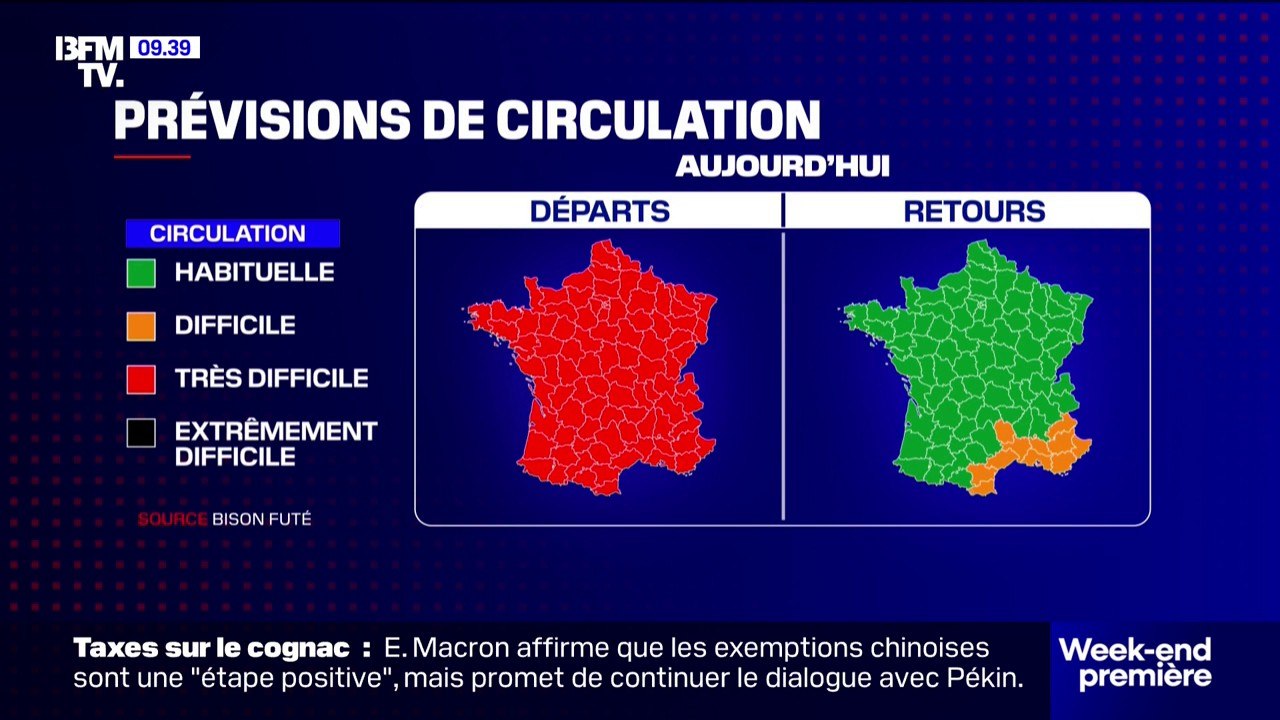 Bison Futé prévoit un premier week-end de départs en vacances d'été rouge sur les routes
