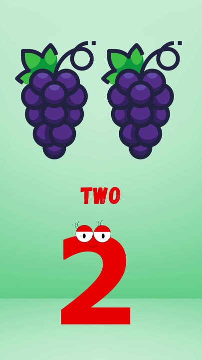 Learn 1 to 10 Numbers & Fruit Names | 123 Number Names | 1234 Counting for Kids #shortsfeed #shorts