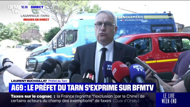 A69: 800 personnes sont présentes à la mobilisation dont certaines sont masquées et cagoulées , indique le préfet du Tarn