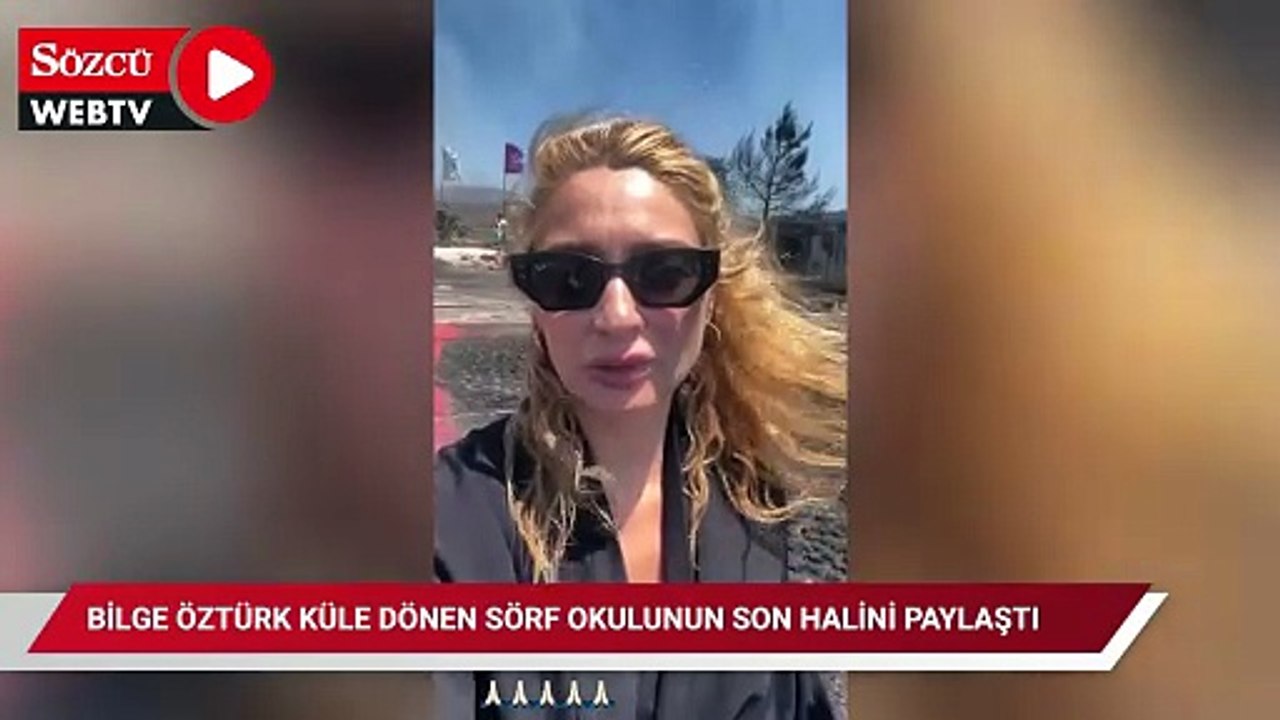 Bilge Öztürk küle dönen sörf okulunun son halini paylaştı