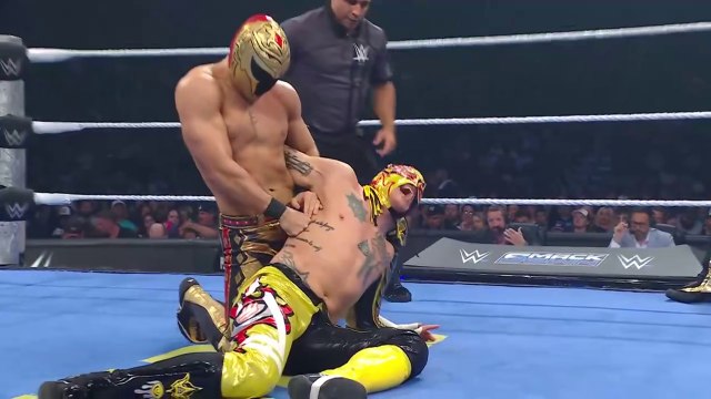 WWE Smack Down _July 04, 2025 - Nathan Frazier & Axiom Vs Andrade & Rey Fenix _ Tag Team Match