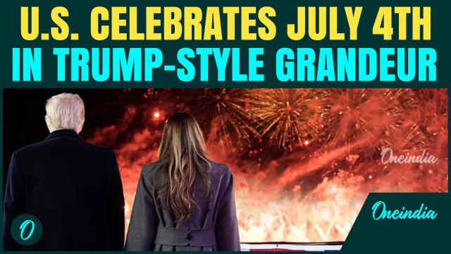 GRAND JULY 4TH SPECTACLE! Trump & Melania Dazzle at White House Bash | Fireworks Light Up the Skies