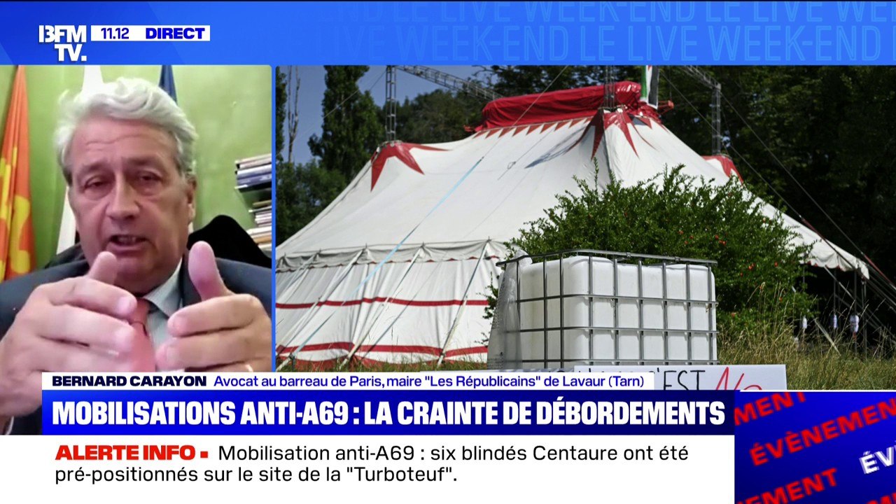 Mobilisations anti-A69: "L'autoroute c'est la clé du développement économique et social", estime Bernard Carayon, (maire de Lavaur dans le Tarn)