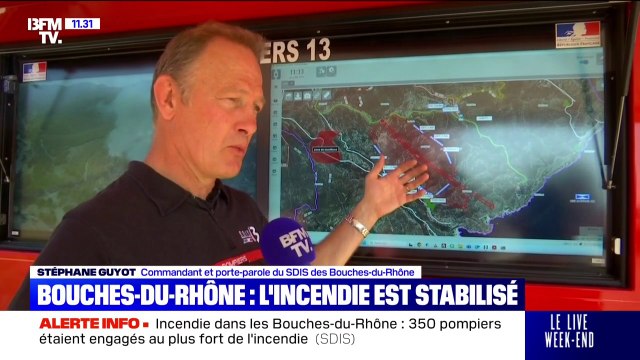 Incendie à Rove: La situation est stabilisée , assure le SDIS des Bouches-du-Rhône