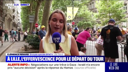 "Ça va être une belle étape": À Lille, ils sont nombreux pour assister au départ du Tour de France
