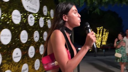 Lucía Rivera evita a toda costa las preguntas sobre la delicada situación de su padre