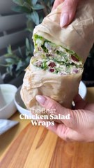 The Best  chicken Salad Wraps🌯
