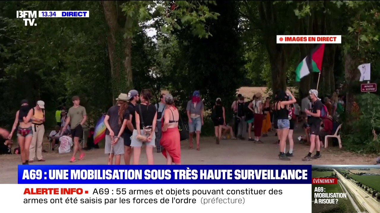 Mobilisation anti-A69: 55 armes et objets pouvant constituer des armes ont été saisis par les forces de l'ordre