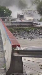 A huge mudslide destroyed a village in Danba county, China yesterday.