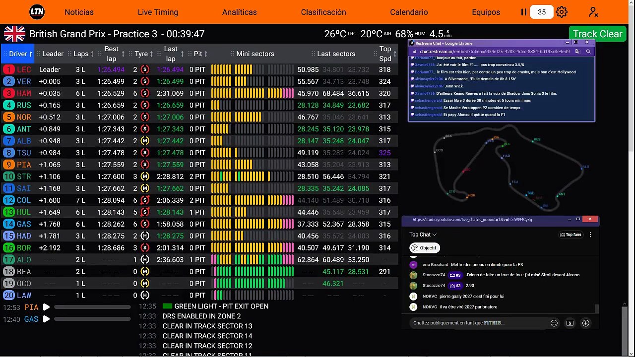 F1 2025 British Grand Prix Silverstone - Practice 3 - Essais Libres 3 - STREAMING FR HD