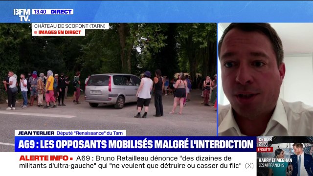 Mobilisation anti-A69: pour Jean Terlier, député (Renaissance) du Tarn, les associations ont une analyse des décisions de justice à géométrie variable