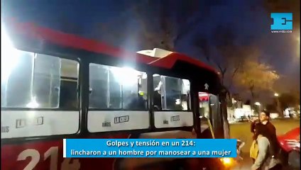 Golpes y tensión en un micro 214: lincharon a un hombre por manosear a una menor en La Plata