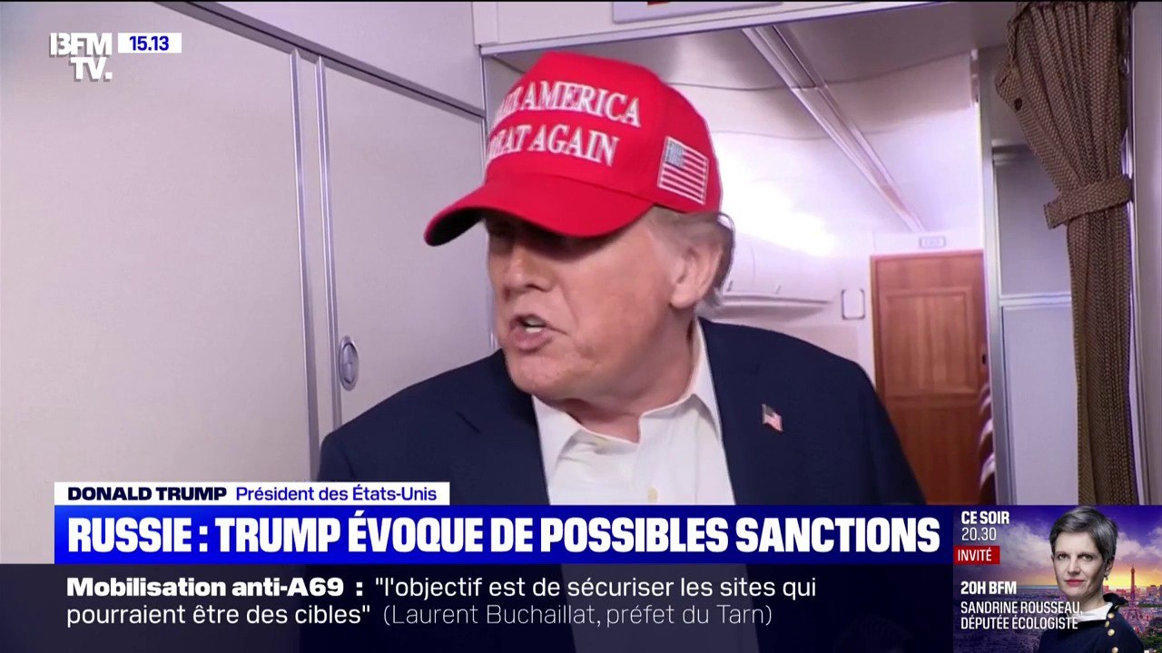 Guerre en Ukraine: Donald Trump assure être "très mécontent" de son appel avec Vladimir Poutine et évoque de nouvelles sanctions