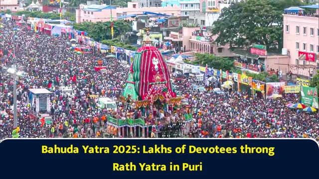 Bahuda Yatra 2025: Lakhs of Devotees throng Rath Yatra in Puri