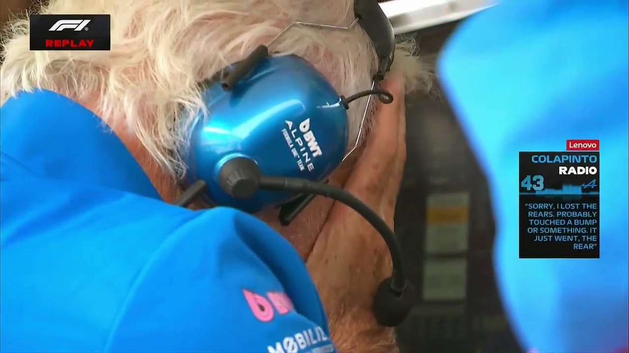 La reacción de Flavio Briatore tras el choque de Colapinto y las disculpas del argentino