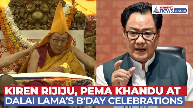 India Sends Strong Message to China; Kiren Rijiju, Pema Khandu at Dalai Lama’s Birthday Celebrations