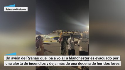 Una alerta de incendio en un avión en el aeropuerto de Palma deja 18 heridos leves
