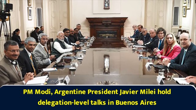 PM Modi, Argentine President Javier Milei hold delegation-level talks in Buenos Aires