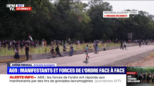 A69: La grande majorité des manifestants sont festifs , assure Amine Messal (activiste écologiste)