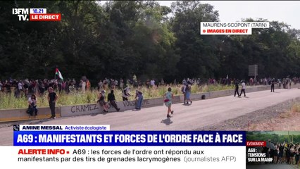 A69: "La grande majorité des manifestants sont festifs", assure Amine Messal (activiste écologiste)