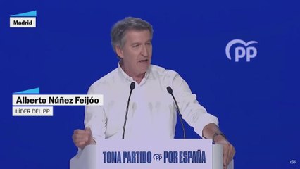 Feijóo, al presentar su candidatura: "Prometo un cambio de raíz en España"
