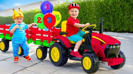 Oliver Rides a Tractor - A Learning Journey - Numbers and More