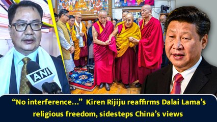 “No interference…”  Kiren Rijiju reaffirms Dalai Lama’s religious freedom, sidesteps China’s views
