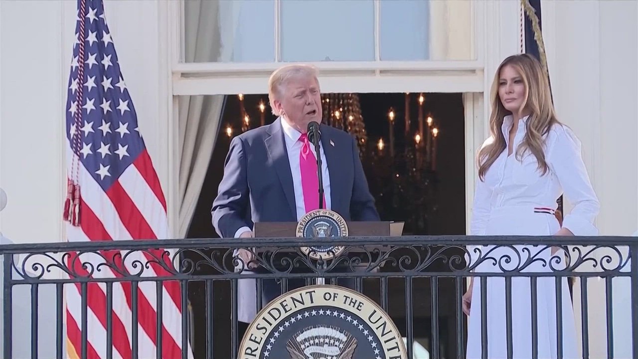 Trump’s touching acknowledgment of Melania’s great work as First Lady