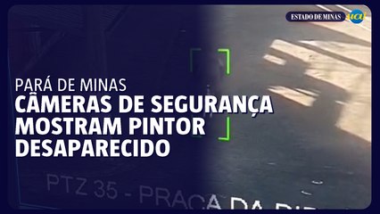 Câmeras de segurança mostram pintor desaparecido