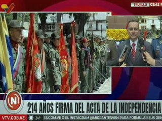 Gobierno regional y pueblo conmemoran Día de la Independencia en la Plaza Bolívar de Trujillo