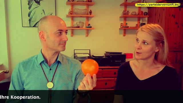 Diese Orange identifiziert sich als Apfel | Politische Satire der Partei der Vernunft