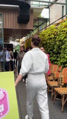 kriti sanon checks into a restaurant in bandra for an event