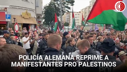 Policía alemana reprime a manifestantes pro palestinos