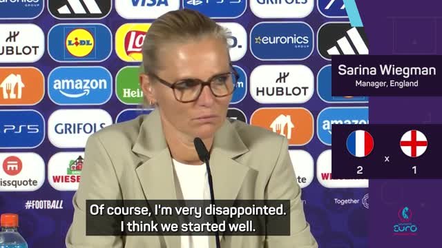 'We created our own problems' - Wiegman disappointed by defeat in Euros opener