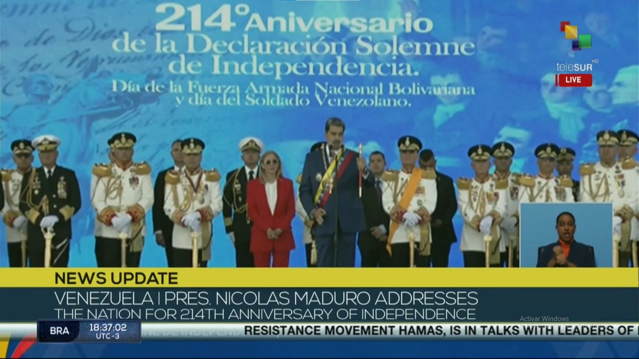 Venezuela celebrates 214 years of sovereignty: Maduro honors Simón Bolívar and calls for unity against imperial threats