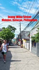 Inang Wika Street in Malolos, Bulacan in the Philippines