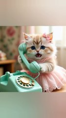 🇺🇸 Cutest Cat Phone Call Ever Caught on Camera!