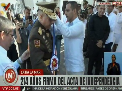 La Guaira conmemora 214 aniversario de la firma del Acta de Independencia
