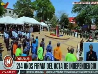 Neoespartanos celebran 214 años de la Independencia de Venezuela